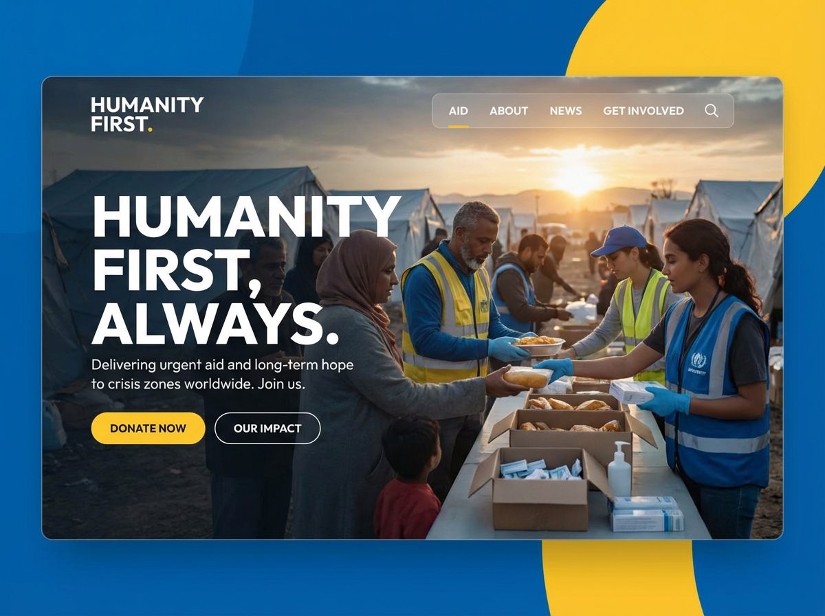 Build a Powerful Humanitarian Aid Website website preview