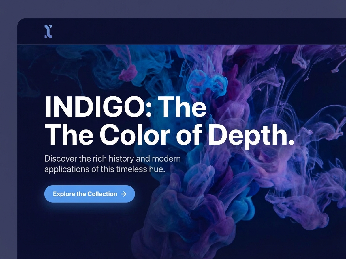 Unleash Your Vision with a Striking Indigo Website website preview