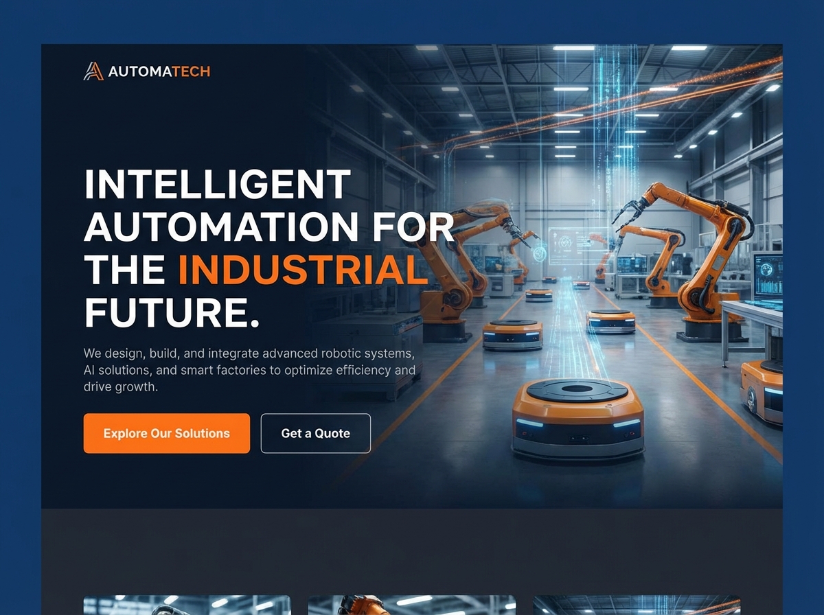 Build a Powerful Online Presence for Your Industrial Automation Services website preview