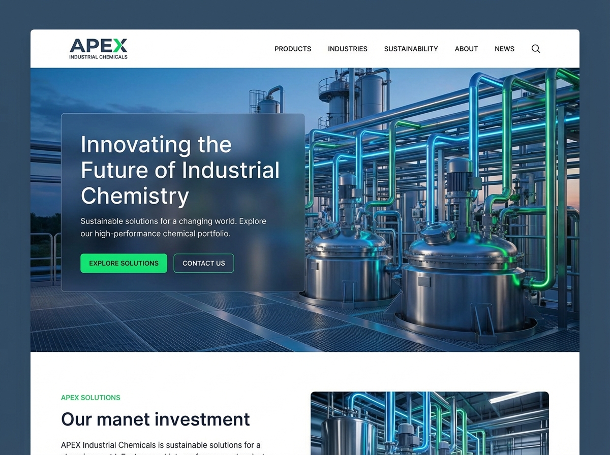 Build Your Premier Online Presence for Industrial Chemicals website preview