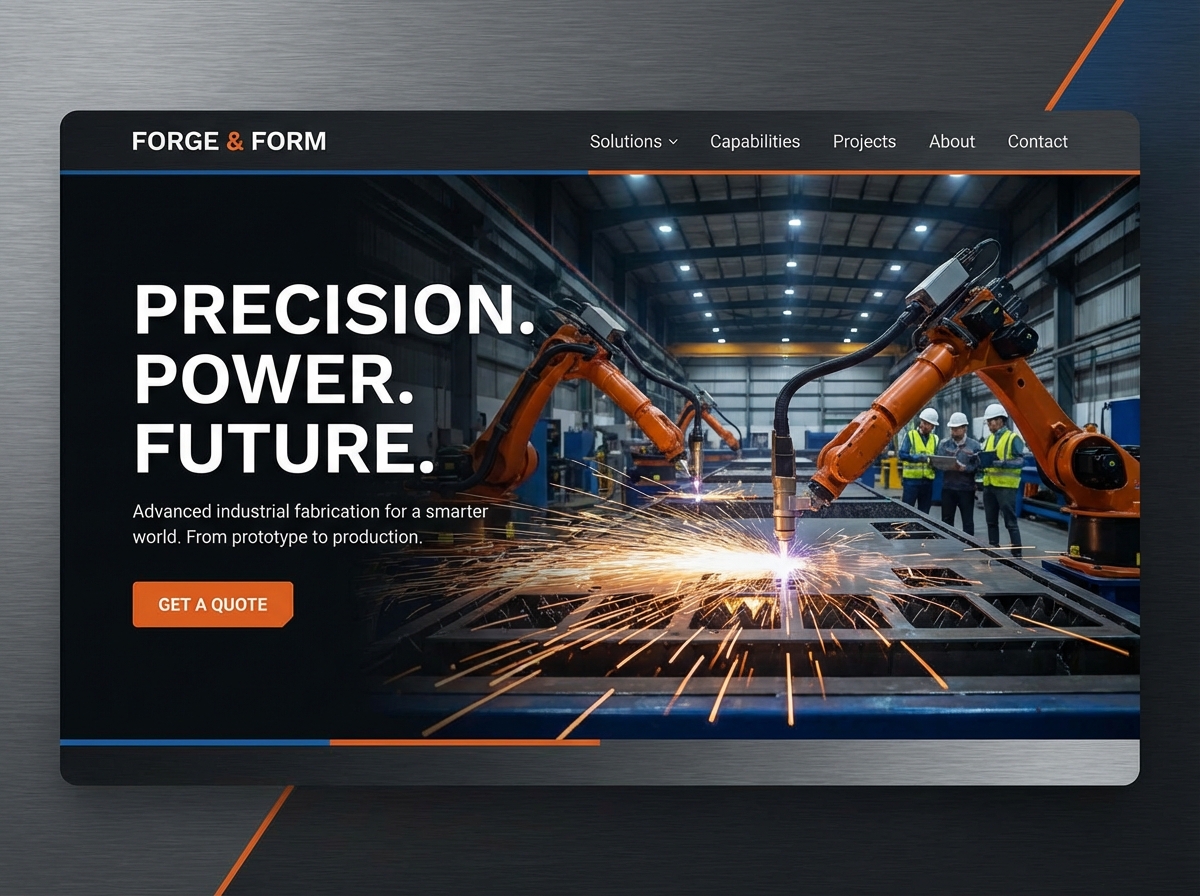 Build Your Powerful Industrial Fabrication Website website preview