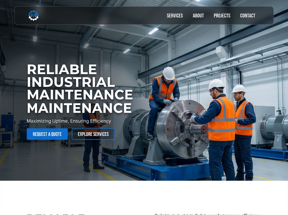 Build Your Premier Industrial Maintenance Website website preview