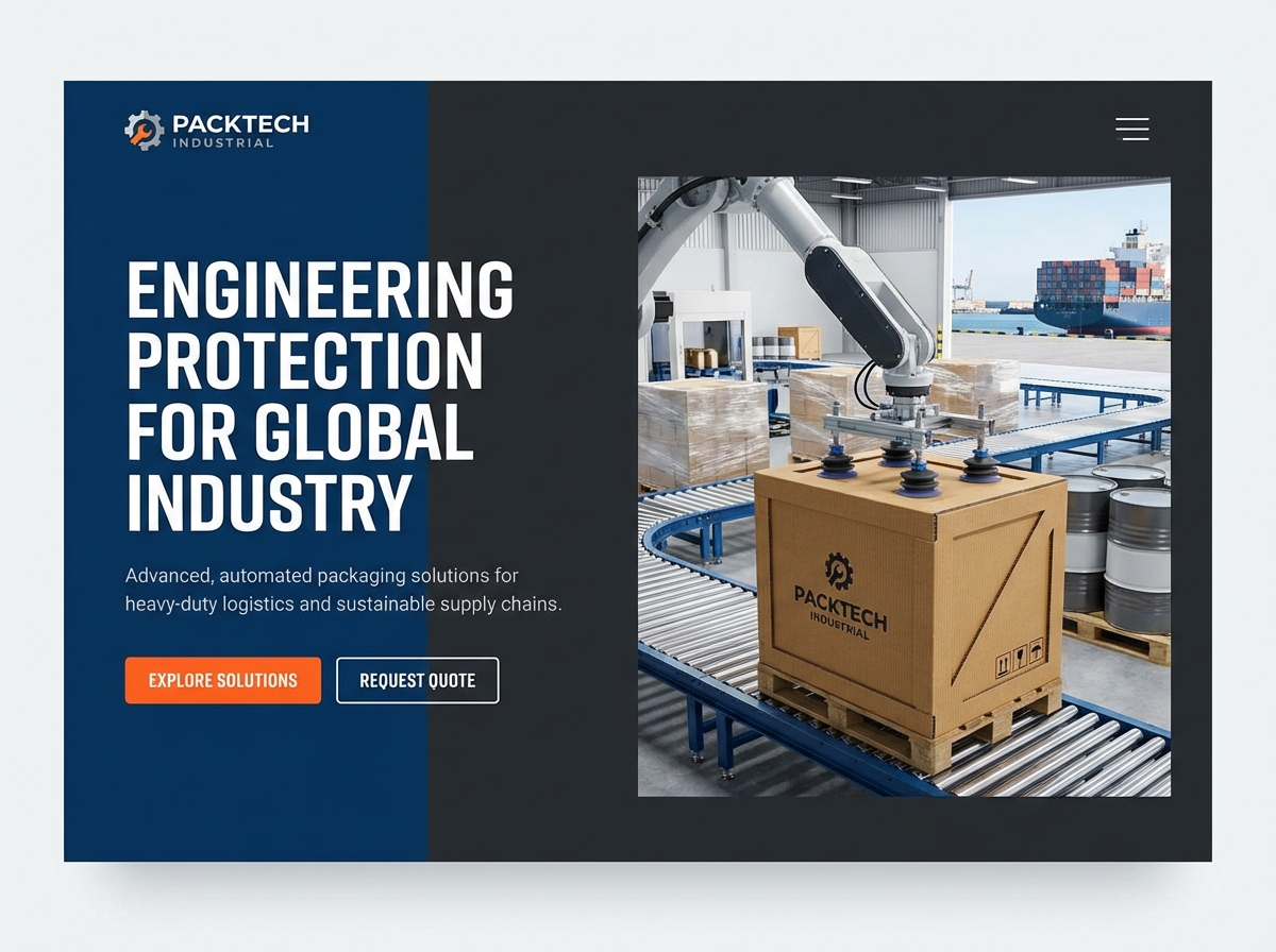 Build a Powerful Online Presence for your Industrial Packaging Business website preview
