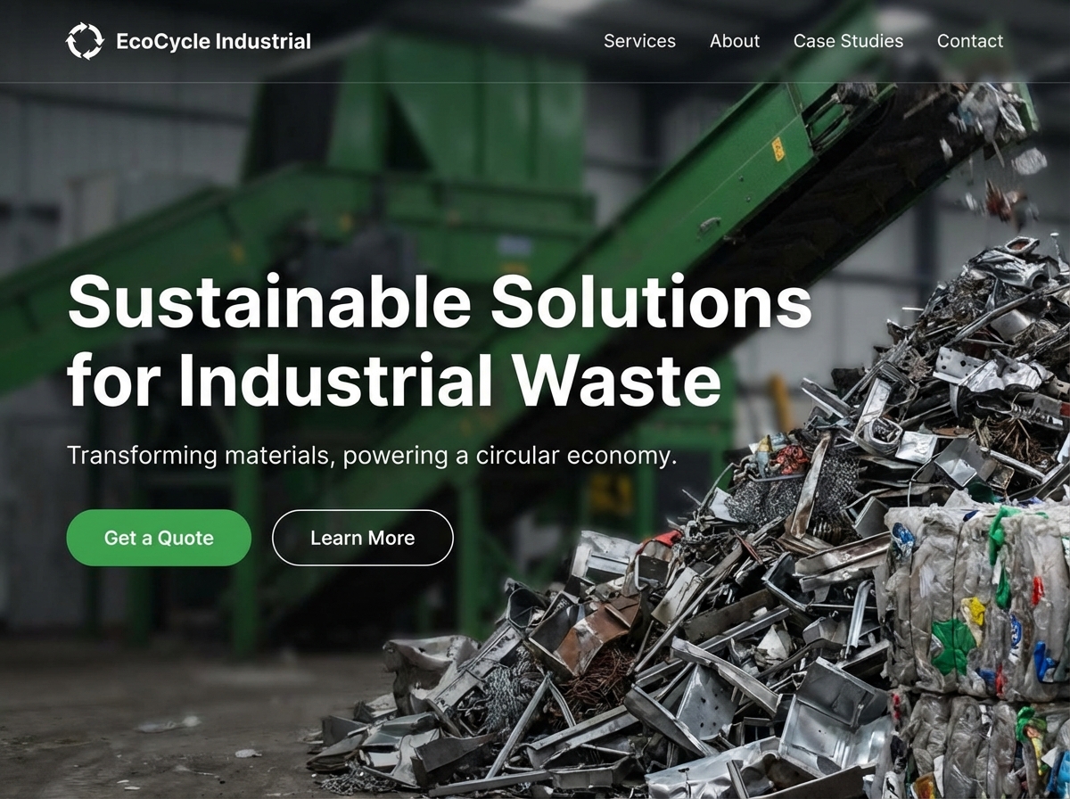 Build a Powerful Online Presence for Your Industrial Recycling Business website preview