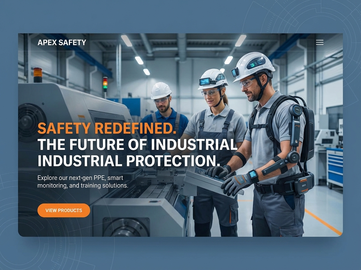 Build Your Industrial Safety Equipment Website Today website preview