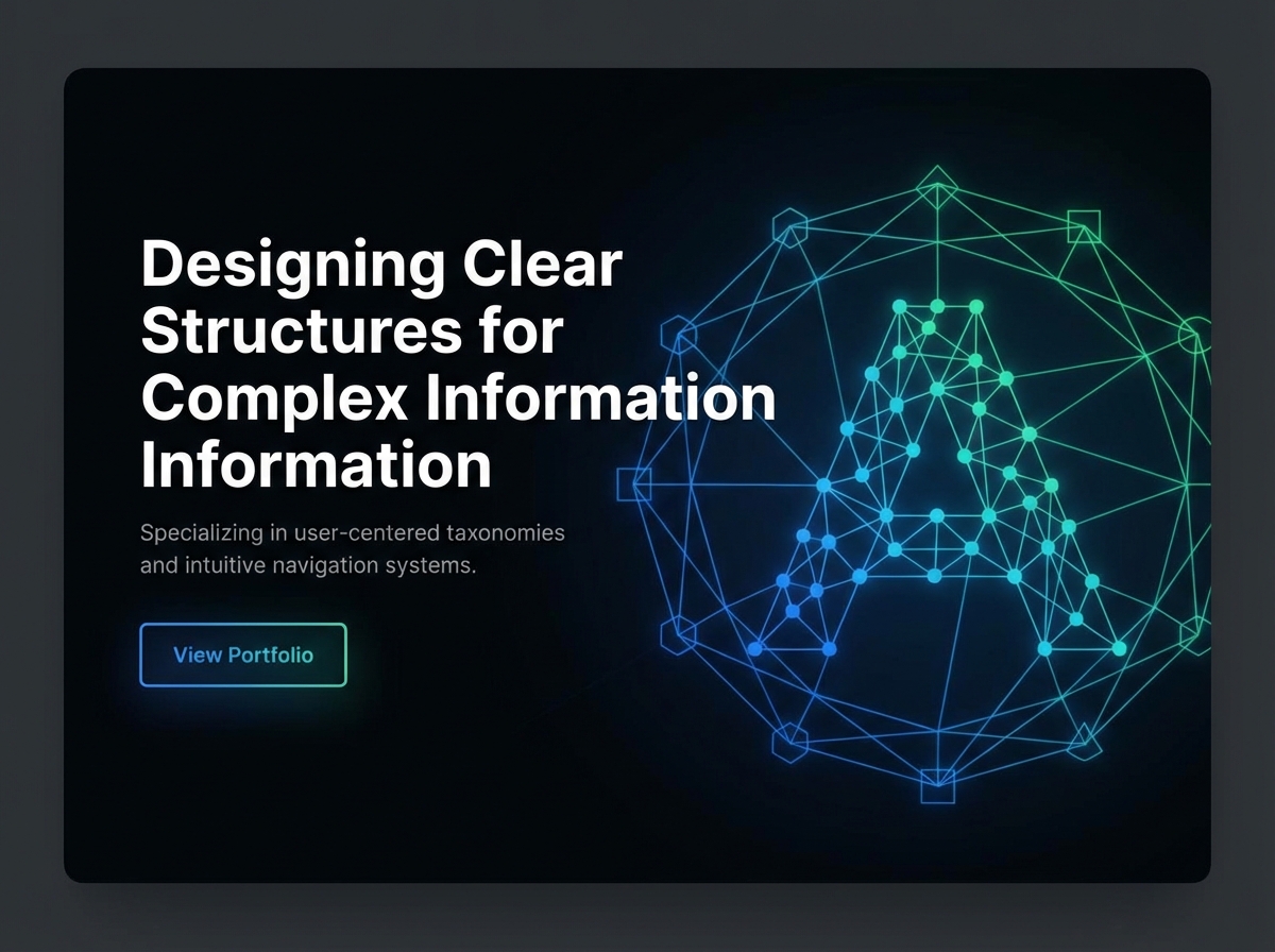 Build Your Professional Information Architect Portfolio website preview