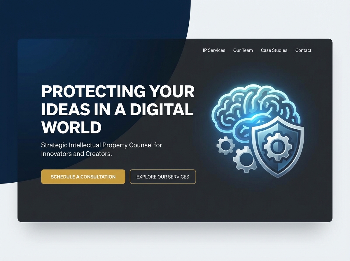 Build Your Premier Intellectual Property Law Website website preview
