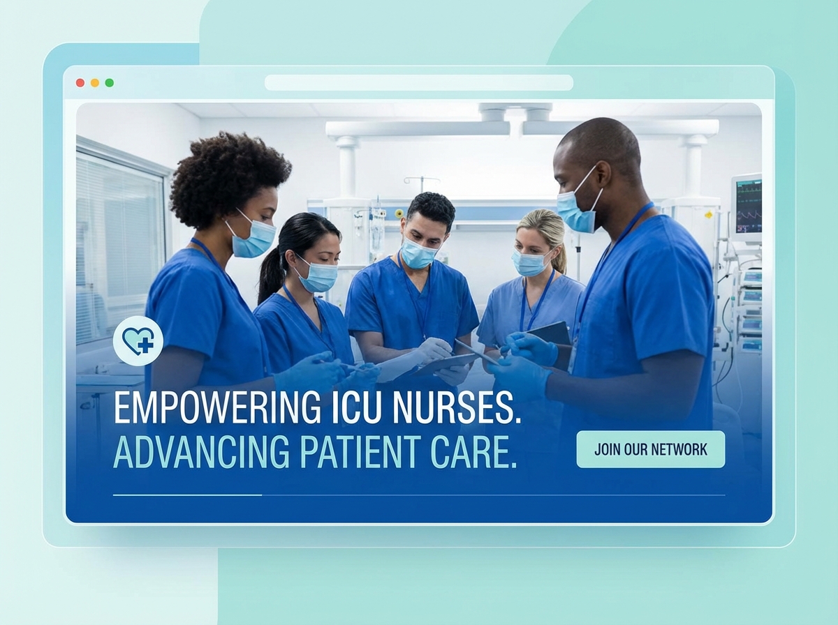 Build Your Professional Website for Intensive Care Nurses website preview