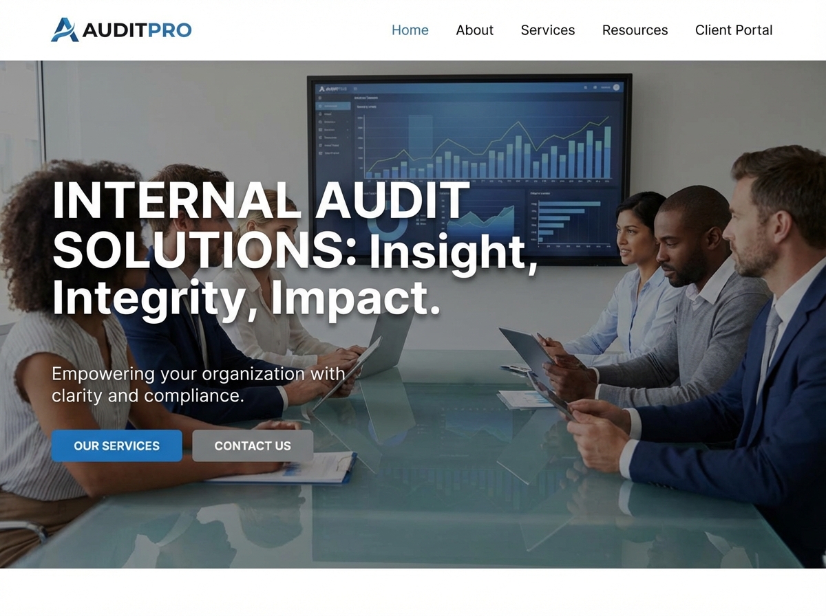 Build a Professional Website for Internal Auditors website preview