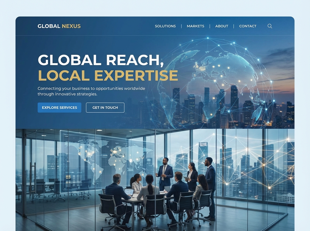 Build Your Global Presence with an website preview