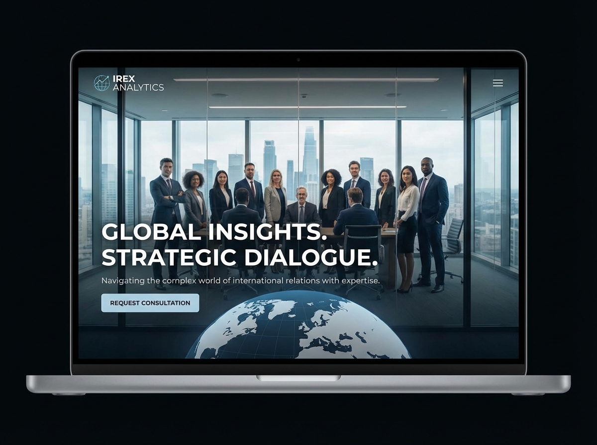 Build Your Authority as an International Relations Expert website preview