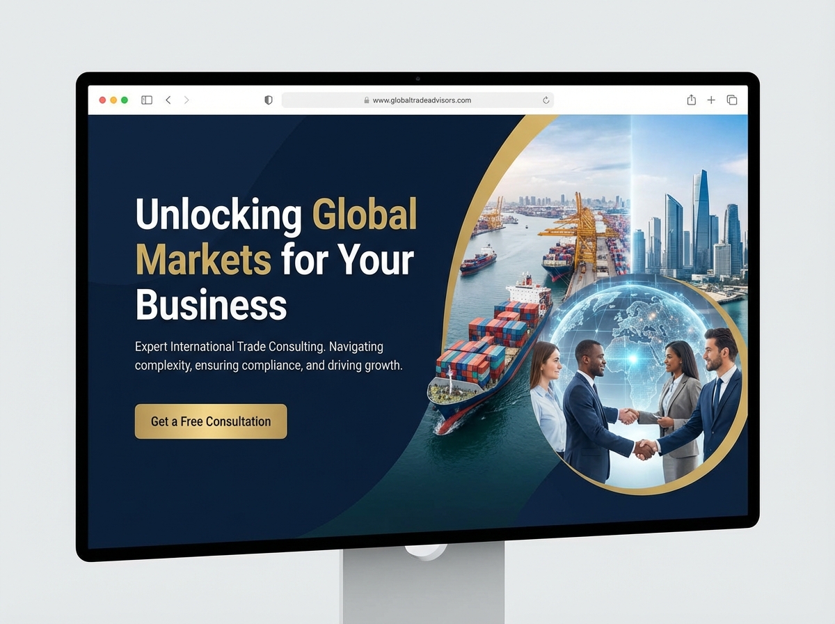 Build a Powerful Online Presence for your International Trade Consultant Business website preview