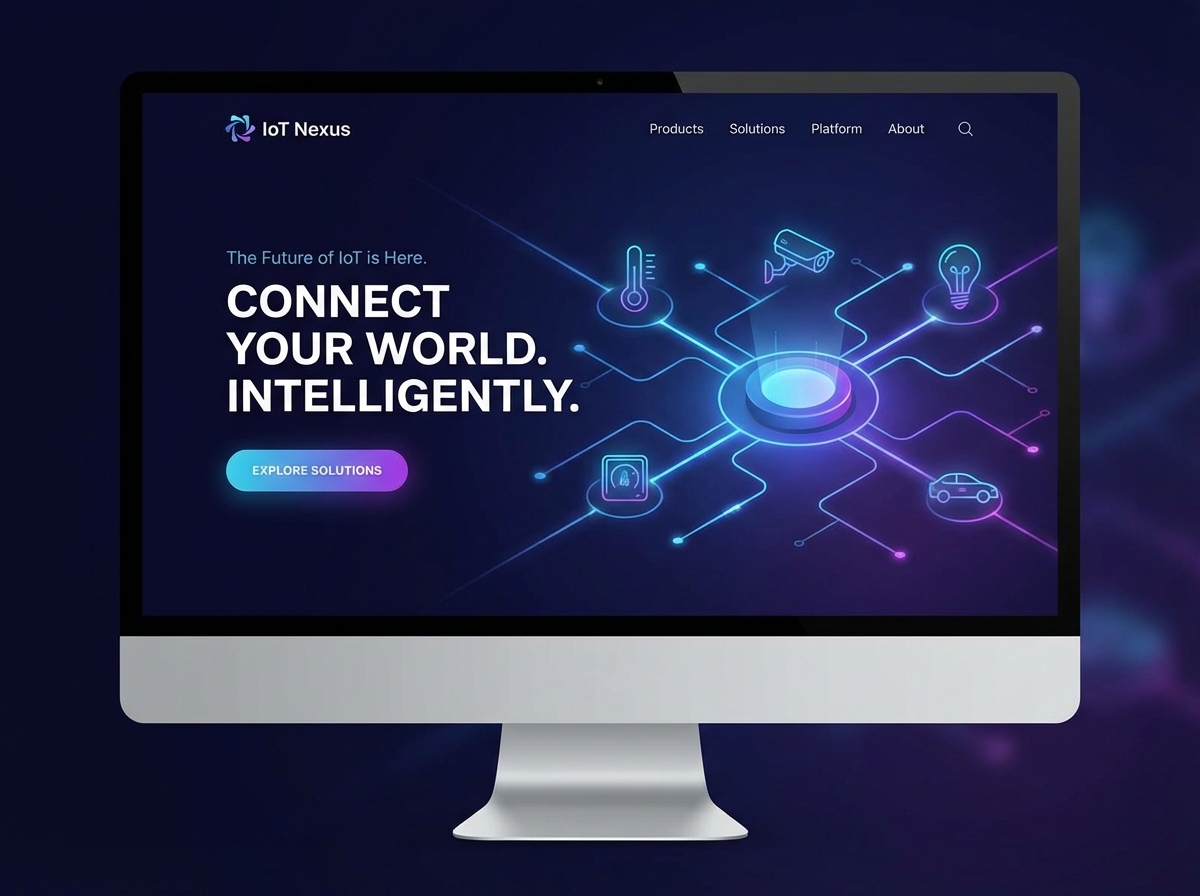 Build Your Connected Future with a Leading IoT Website Builder website preview