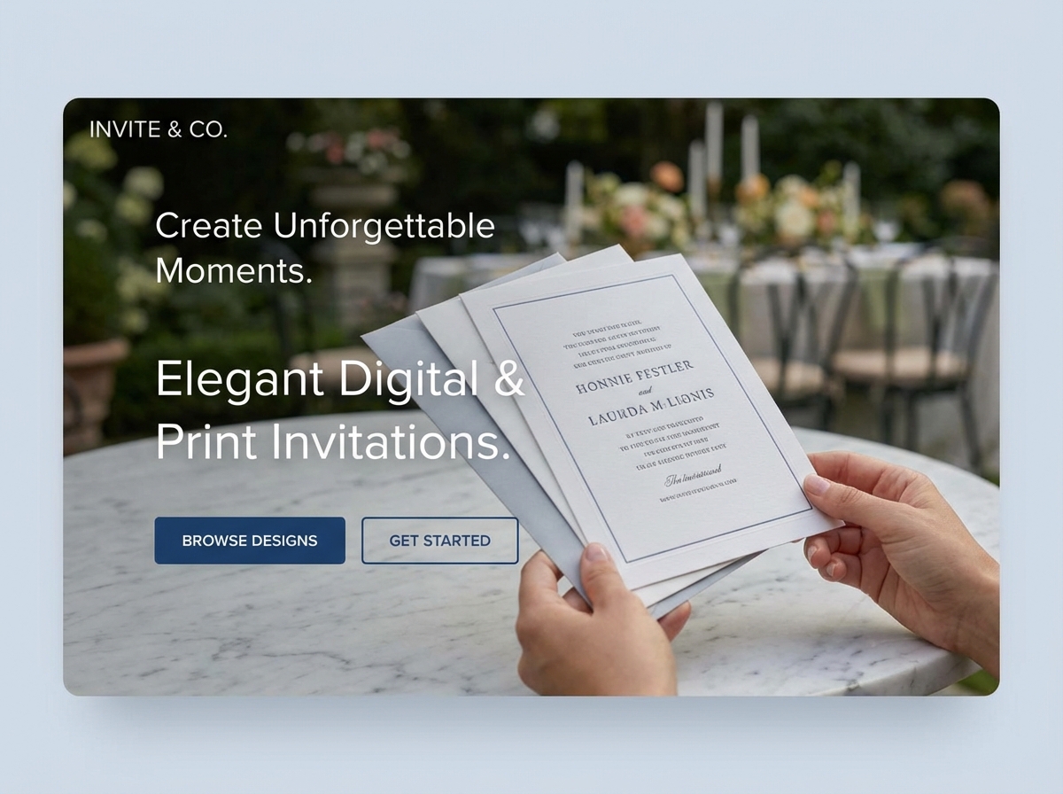 Create Stunning Online Invitations Effortlessly website preview