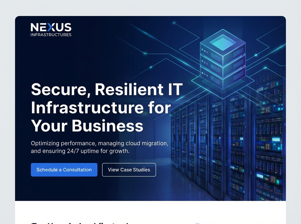 Streamline Your Operations with Grigora's IT Infrastructure Manager website preview