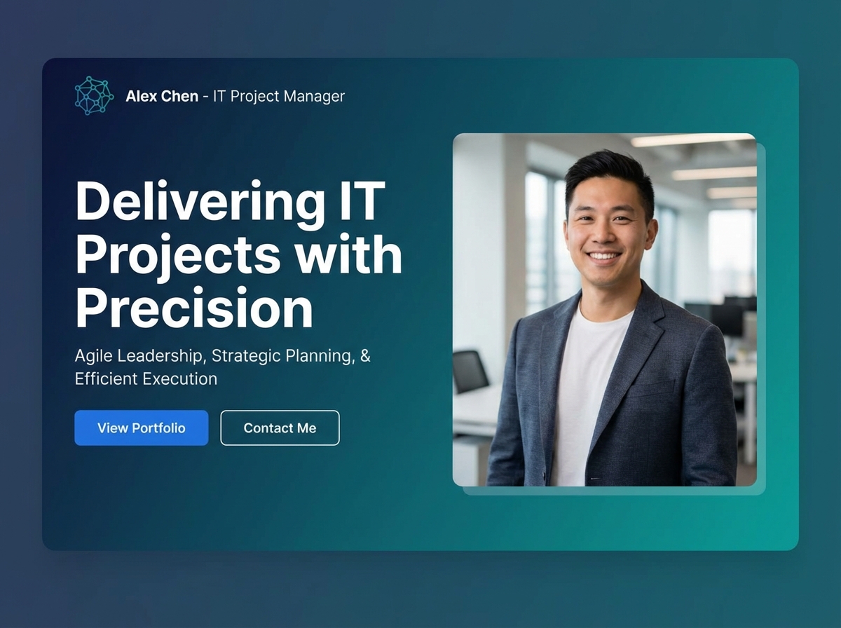 Build Your Professional IT Project Manager Portfolio website preview