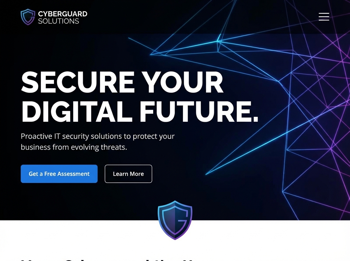 Build Authority with Your IT Security Services Website website preview