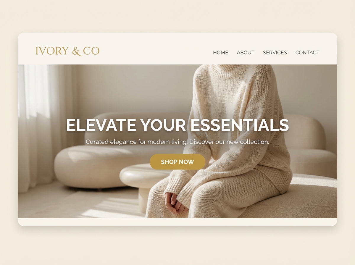 Craft Your Vision: The Ultimate <span style='color: #F8F8F8;'>Ivory Color</span> Website Builder website preview