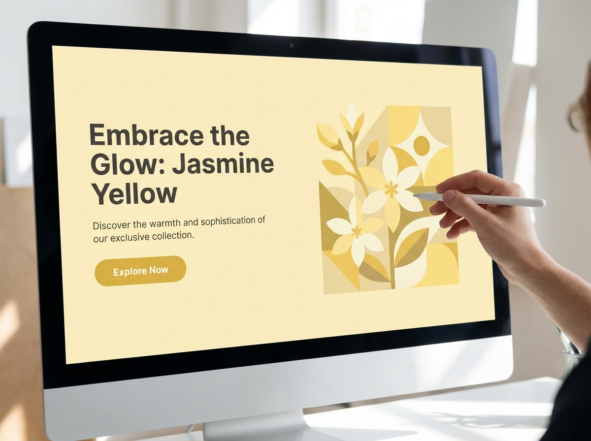 Unleash Creativity with Jasmine Yellow Color Websites website preview