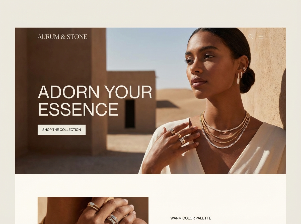Create a Stunning Online Presence with Our Jewelry Website Builder website preview