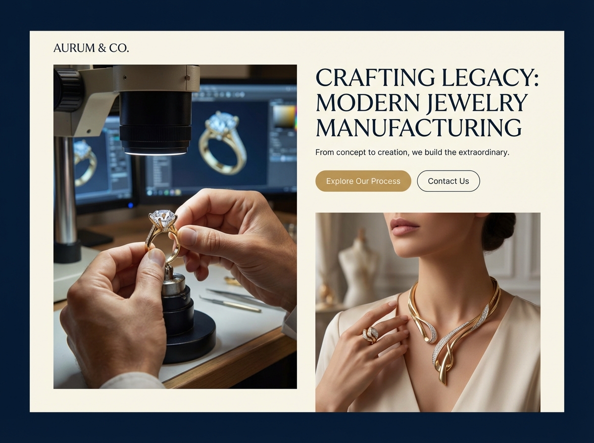 Build Your Legacy: The Ultimate Jewelry Manufacturing Website Builder website preview
