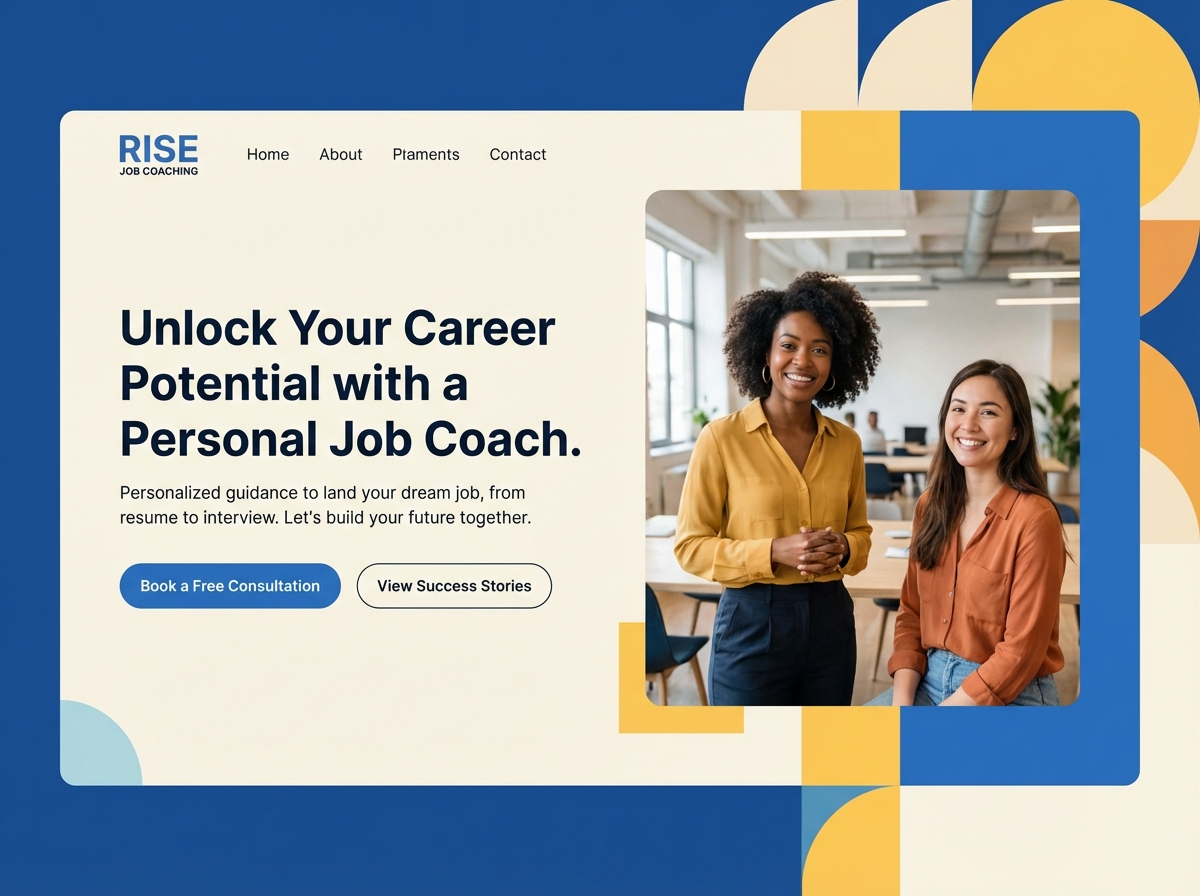 Build Your Dream Client Base with a Professional Job Coach Website website preview