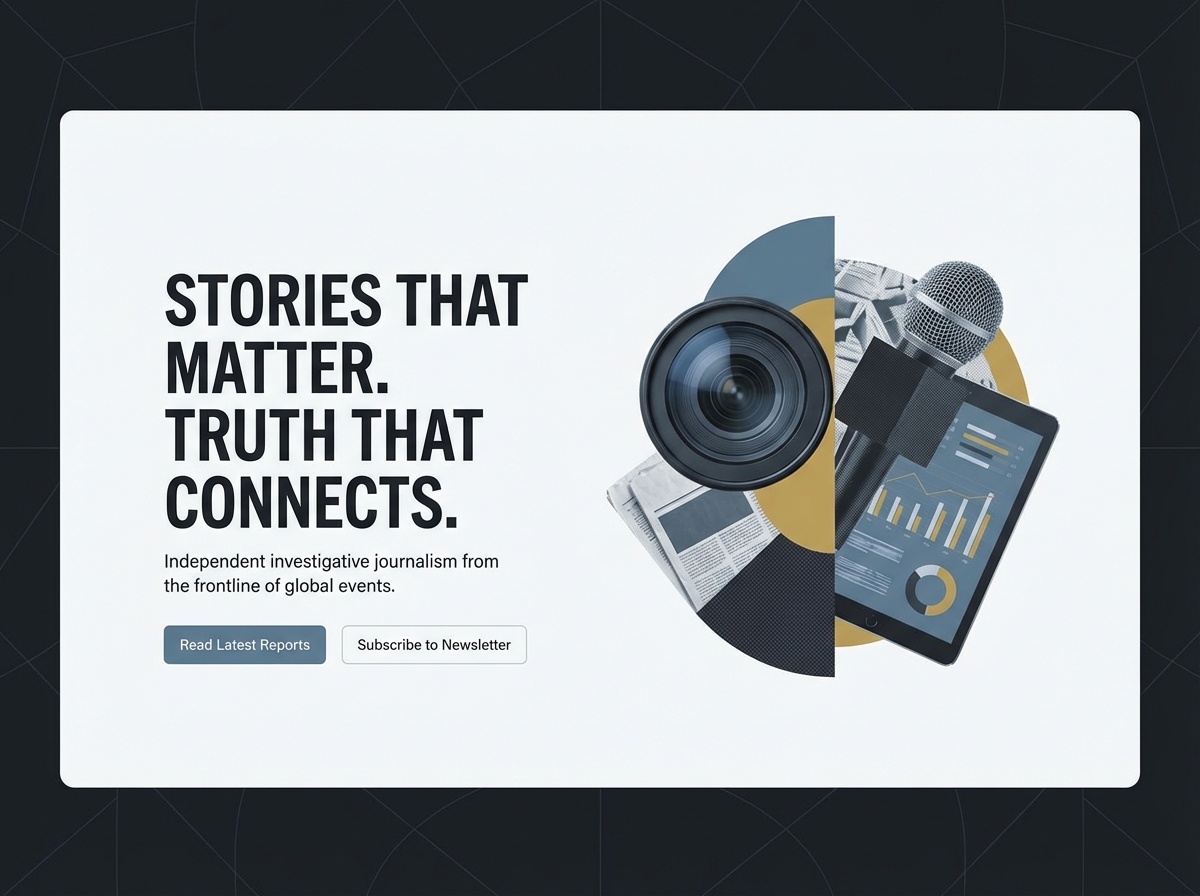 Create Your Professional Journalist Portfolio Today website preview