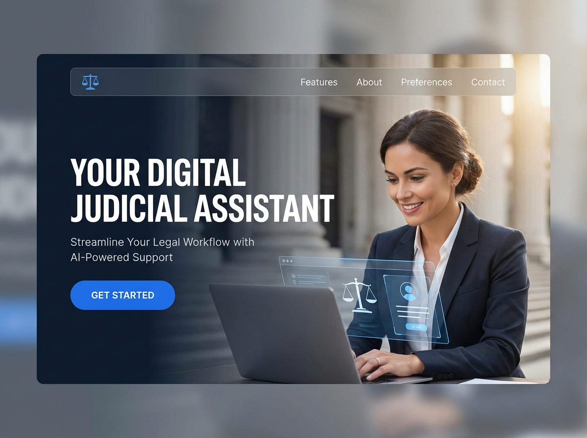 Build a Professional Judicial Assistant Website Instantly website preview