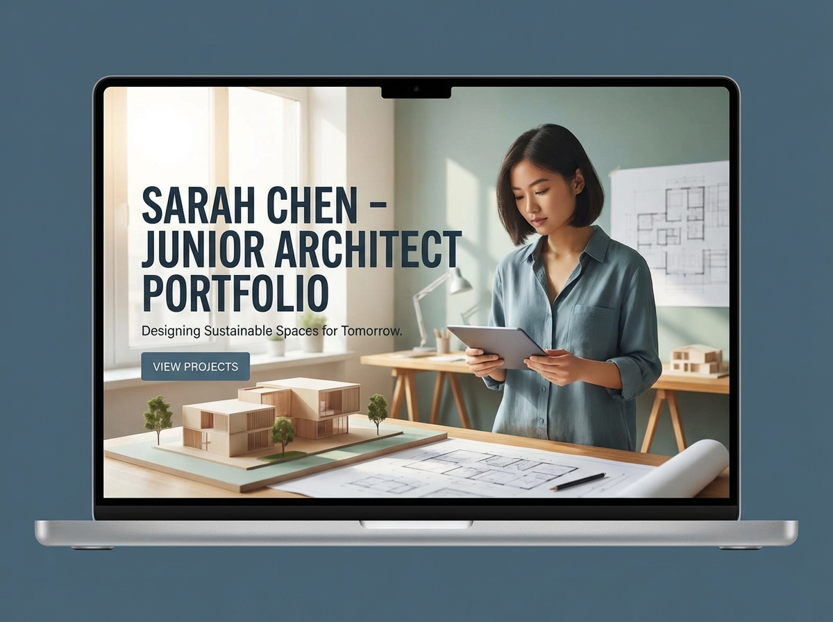 Build Your Professional Junior Architect Portfolio website preview