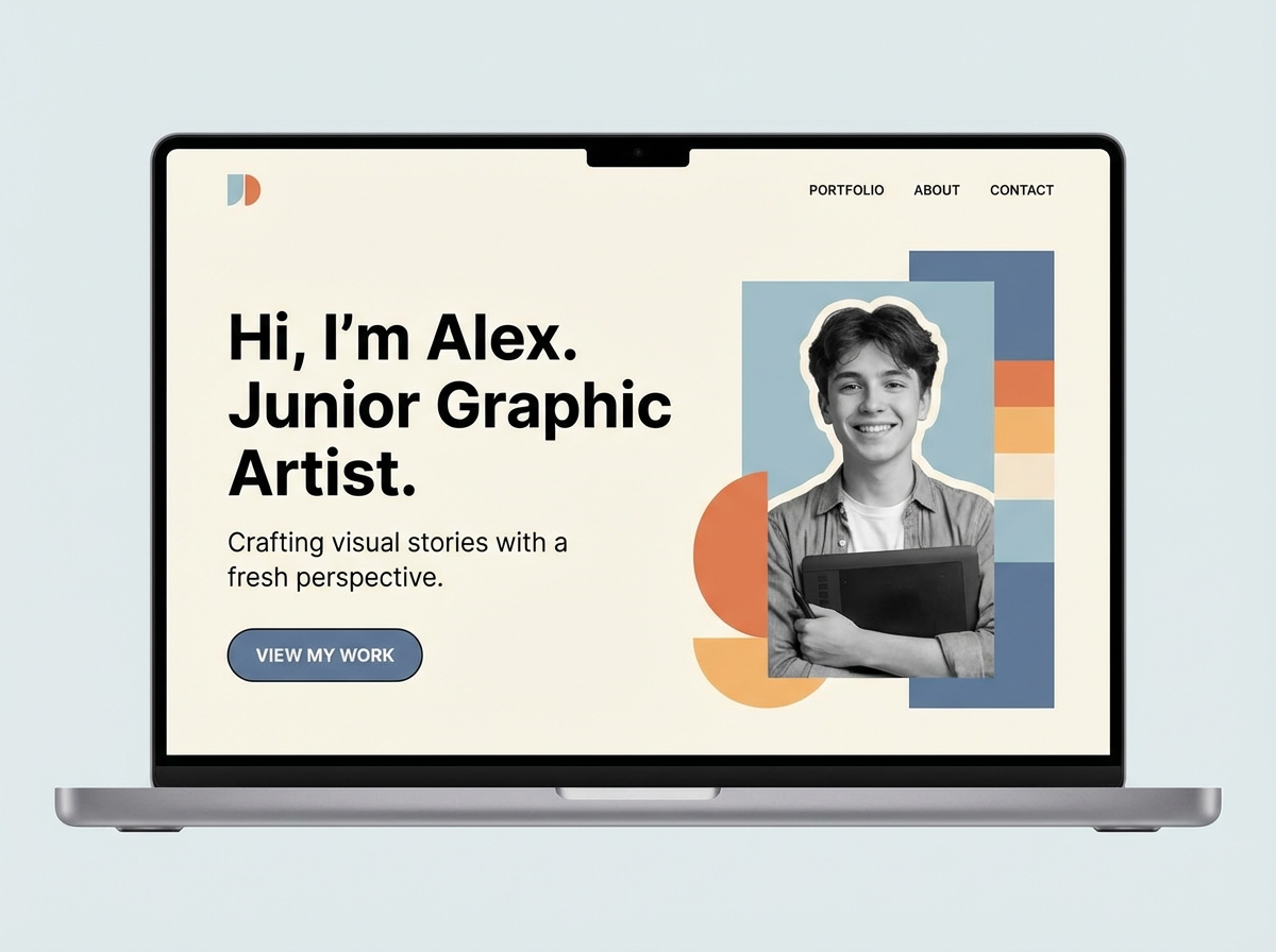 Launch Your Stunning Junior Graphic Artist Portfolio Today website preview