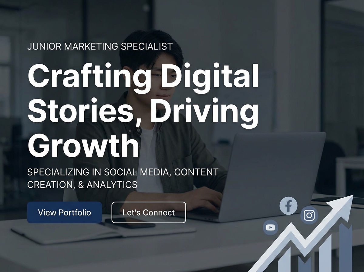 Build Your Professional Junior Marketing Specialist Portfolio website preview