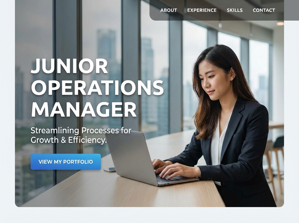 Build Your Standout Junior Operations Manager Portfolio website preview