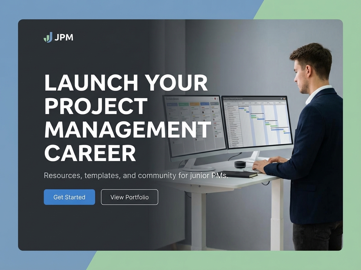 Launch Your Career with an Impressive Junior Project Manager Portfolio website preview