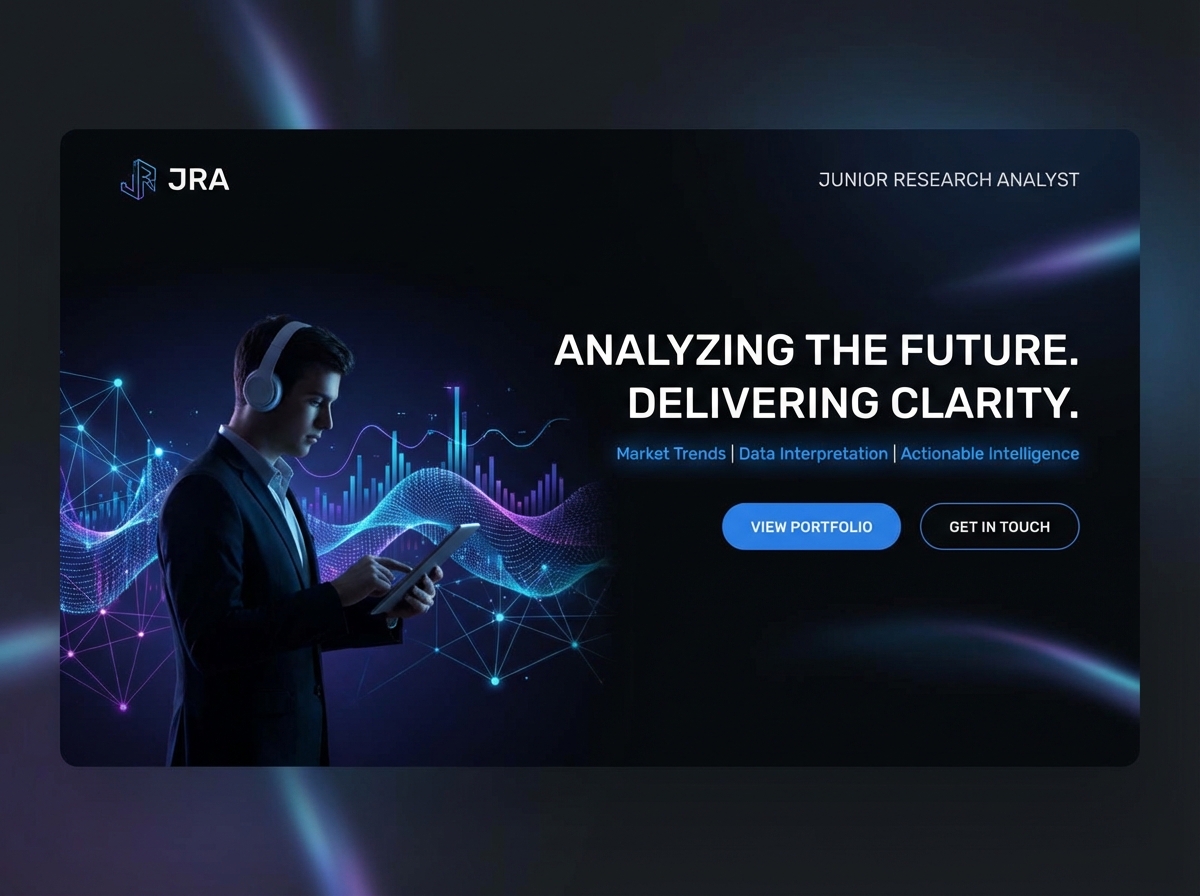 Build Your Professional Junior Research Analyst Portfolio website preview