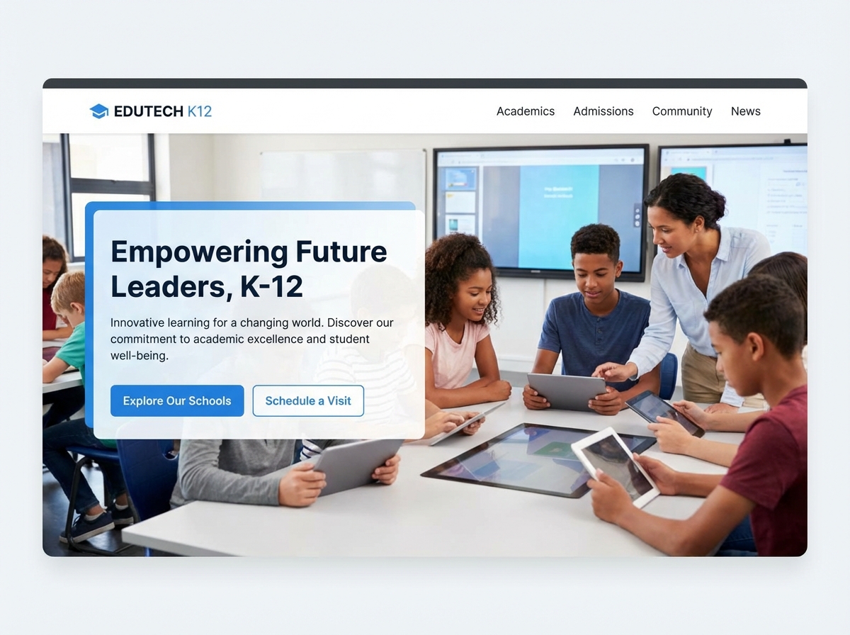 Build a Stellar Online Presence for K12 Education website preview