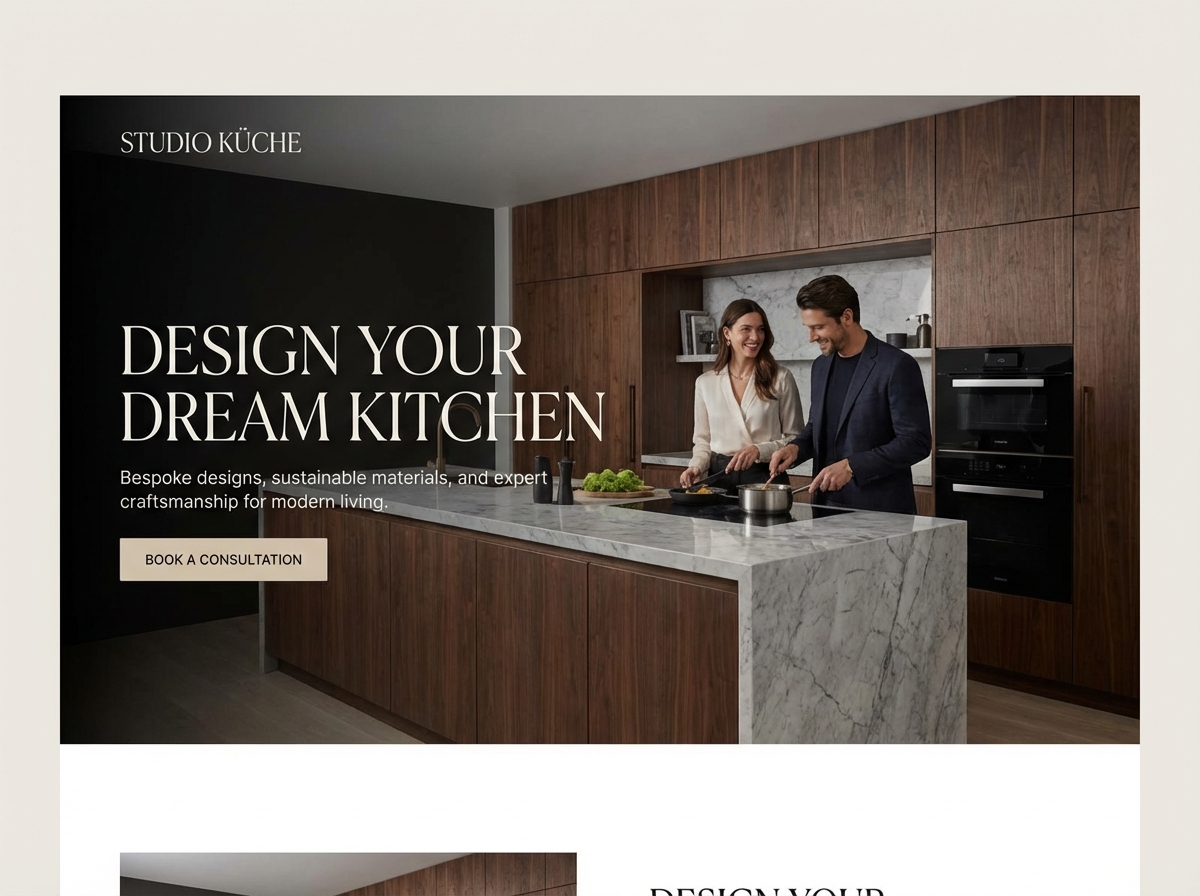 Create Stunning Websites for Your Next Kitchen Design website preview