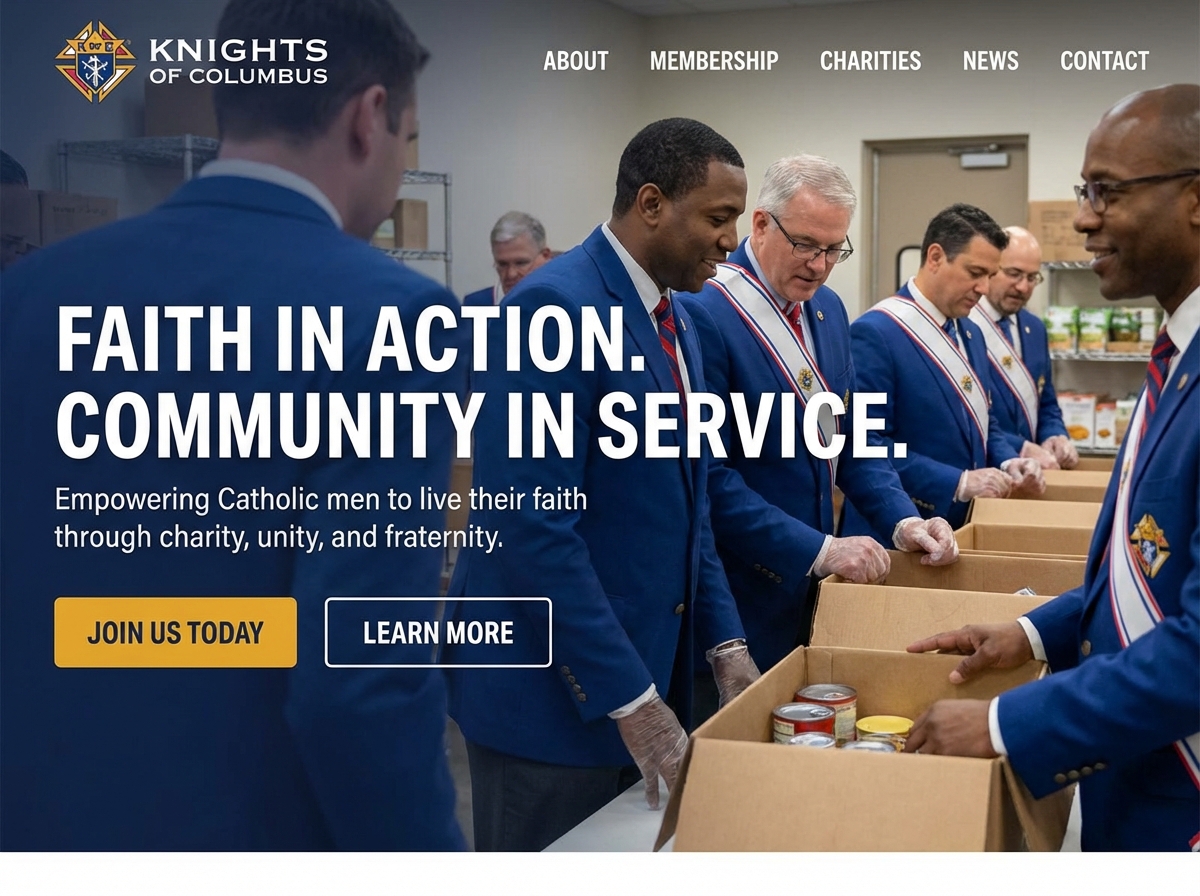 Build a Thriving Online Presence for Your Knights of Columbus Council website preview