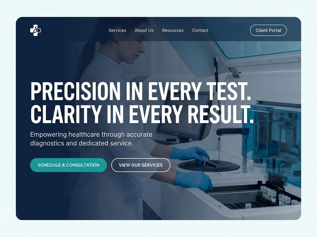 Build Your Professional Lab Technician Website Today website preview