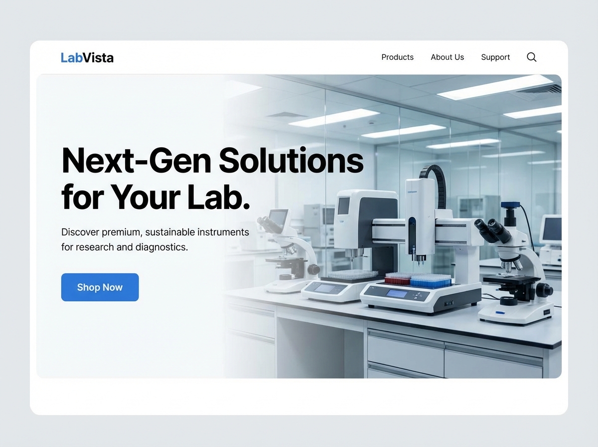 Boost Your Laboratory Equipment Sales with Grigora website preview