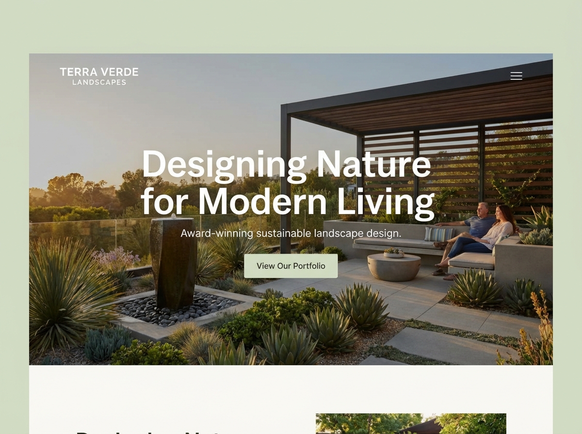 Build a Stunning Landscape Designer Website Today website preview