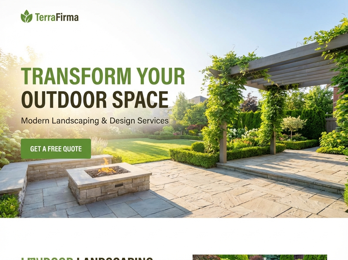 Build Your Dream Online Presence with a Landscaping Website Builder website preview