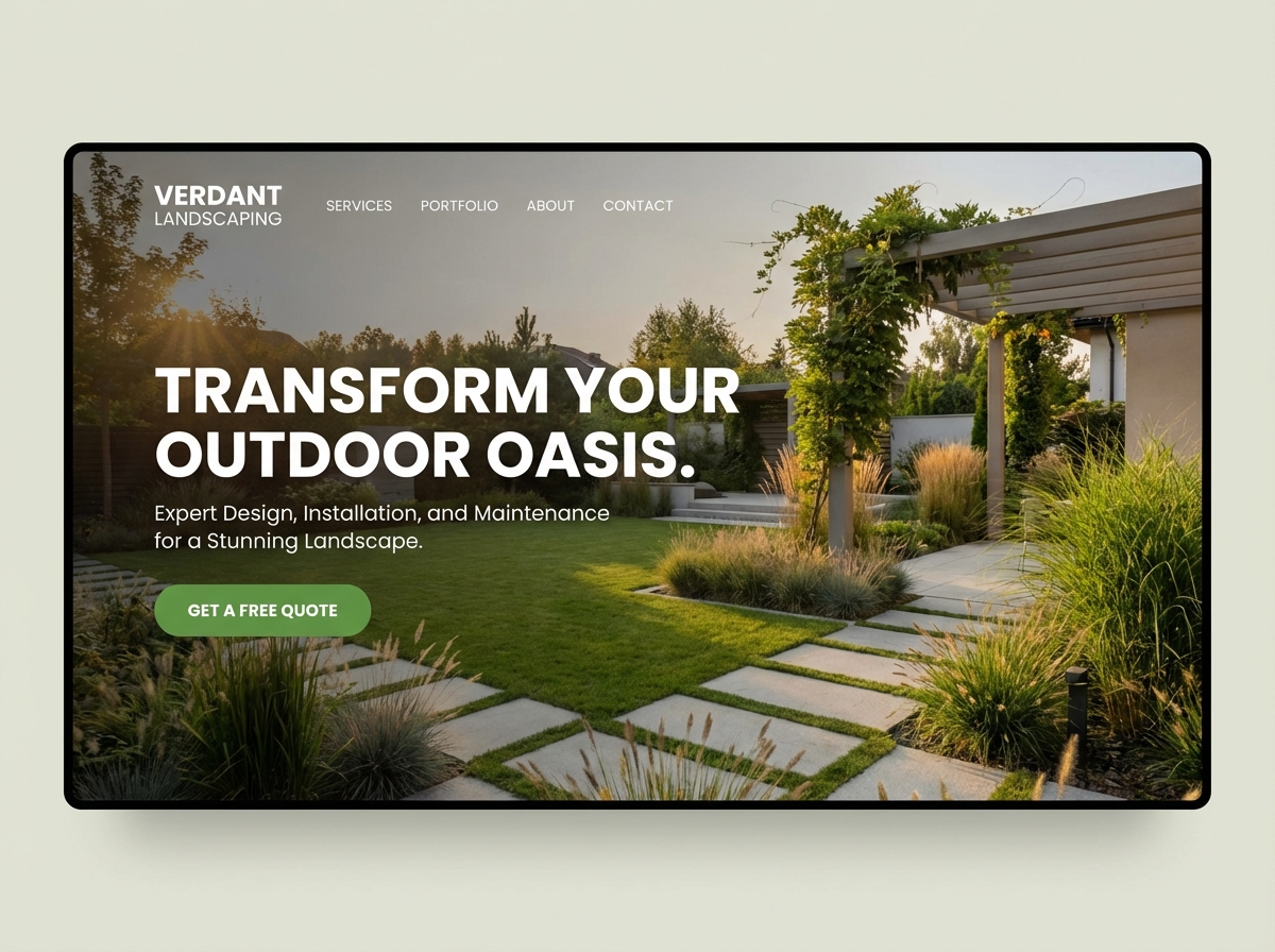 Build Your Premier Landscaping Service Website website preview