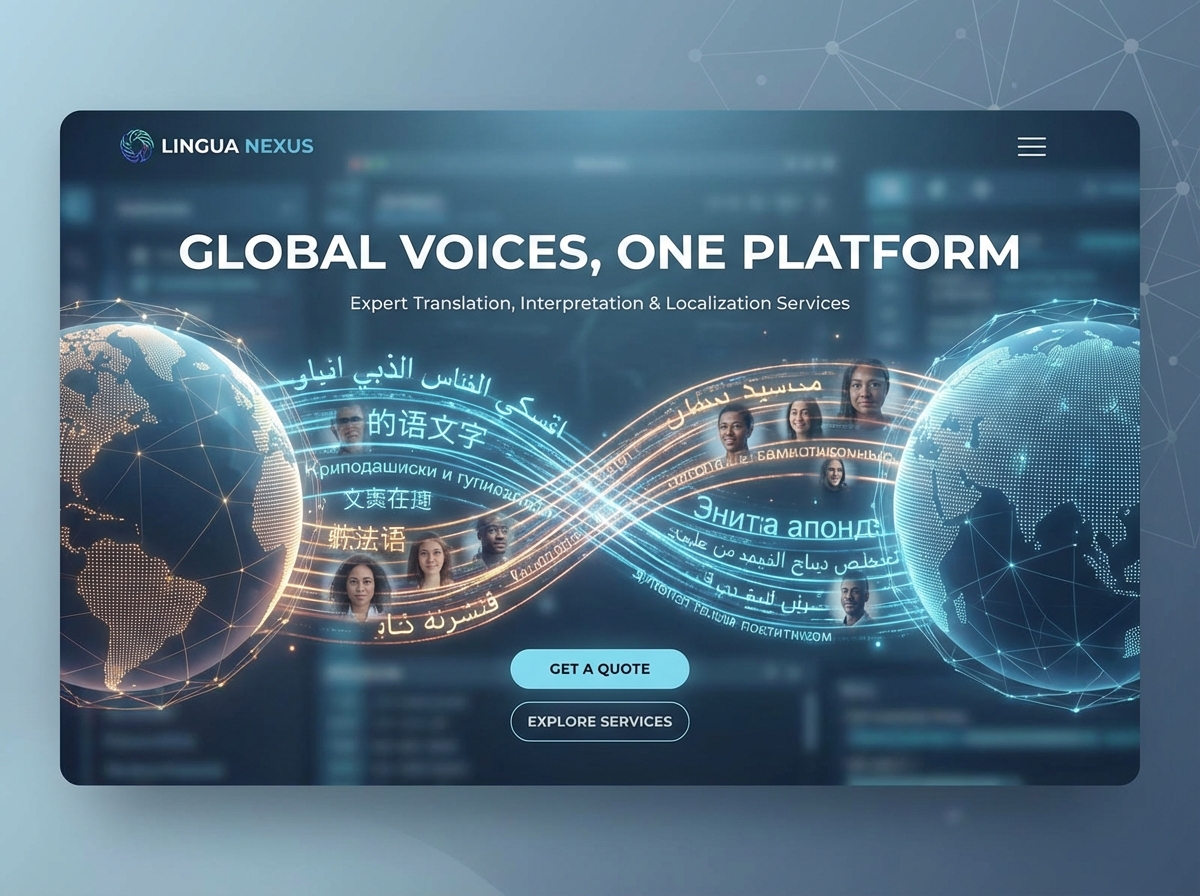 Build a Professional Website for Your Language Services website preview