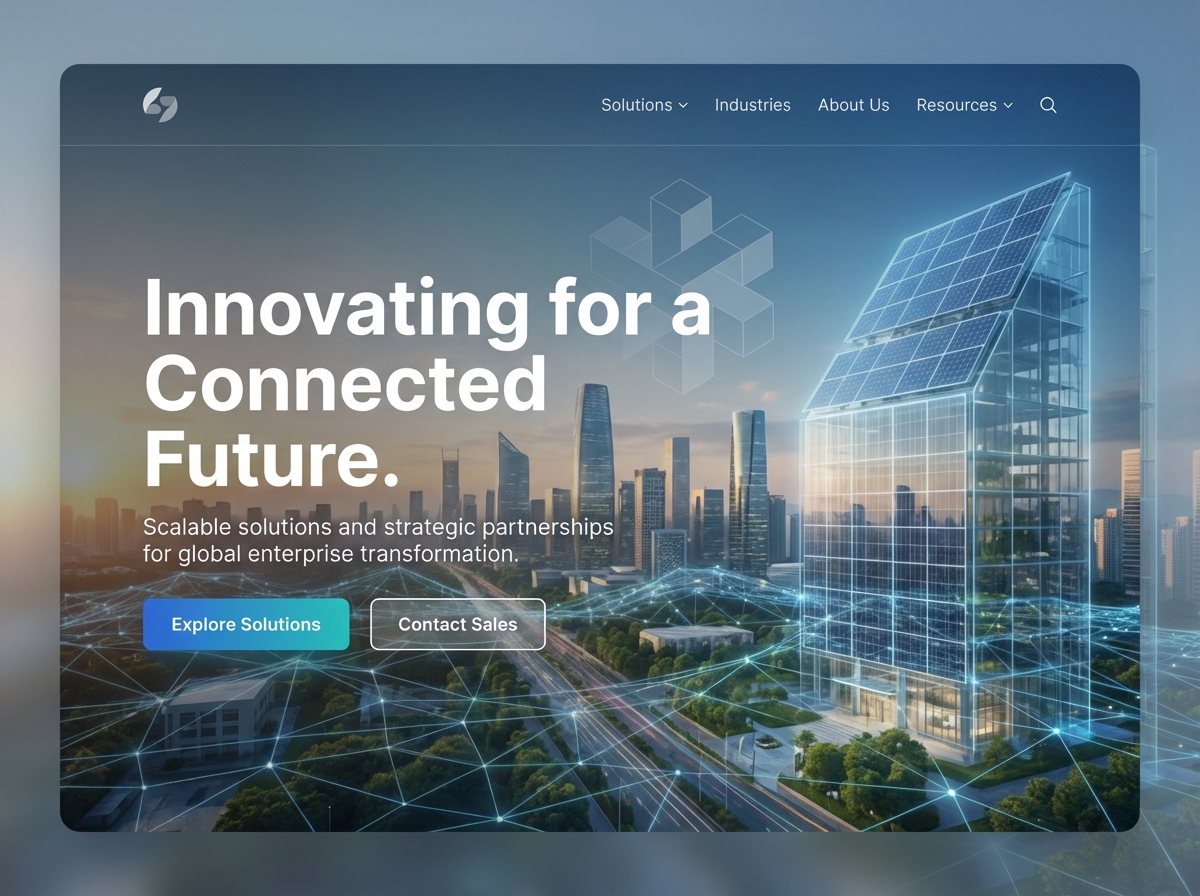 Build and Scale for your Large Business with Ease website preview