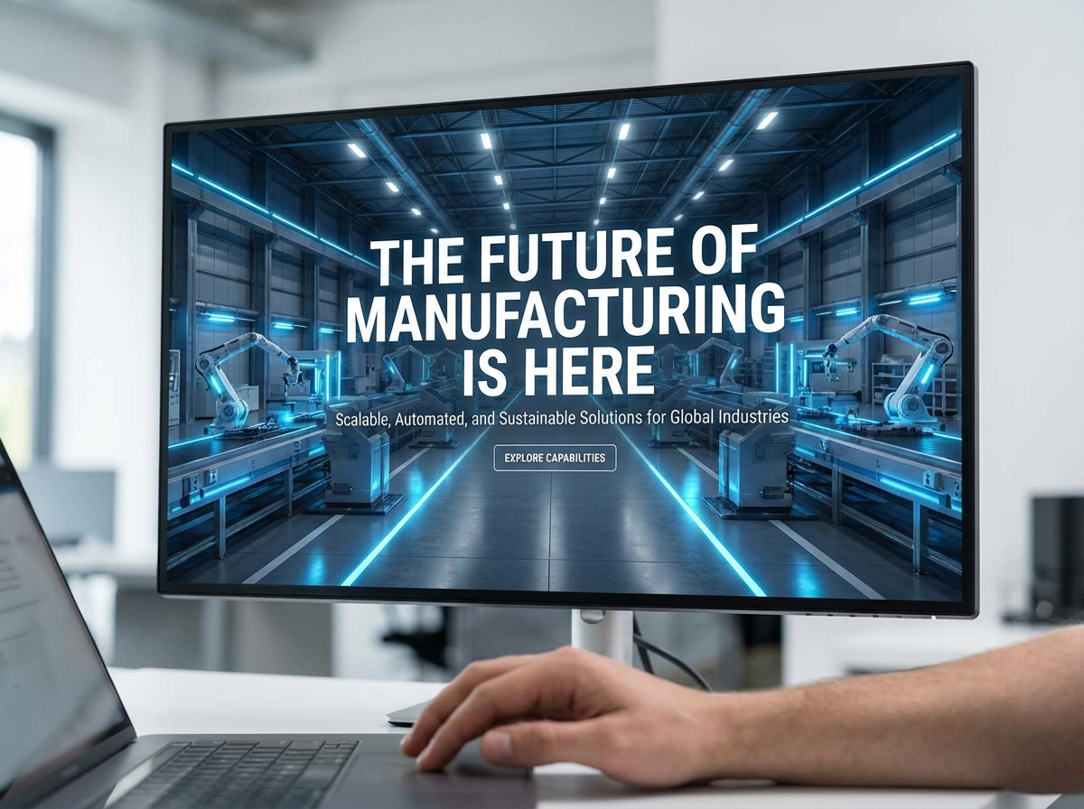 Build High-Performance Websites for Large-Scale Manufacturing website preview