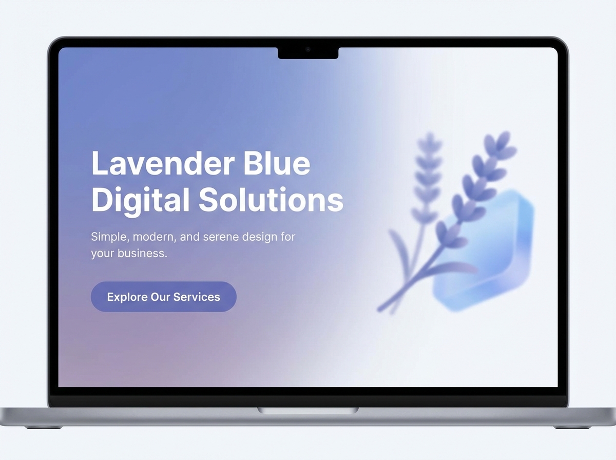Create a Visually Stunning Website with Lavender Blue Color Palettes website preview
