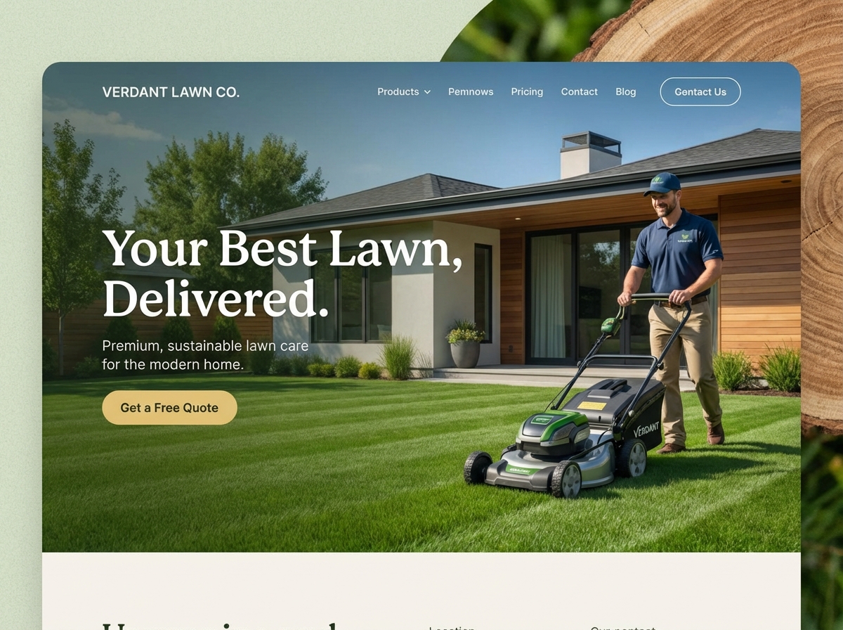 Launch Your Own Professional, High-Ranking <span class="gradient-text">Lawn Care Business Website</span> website preview