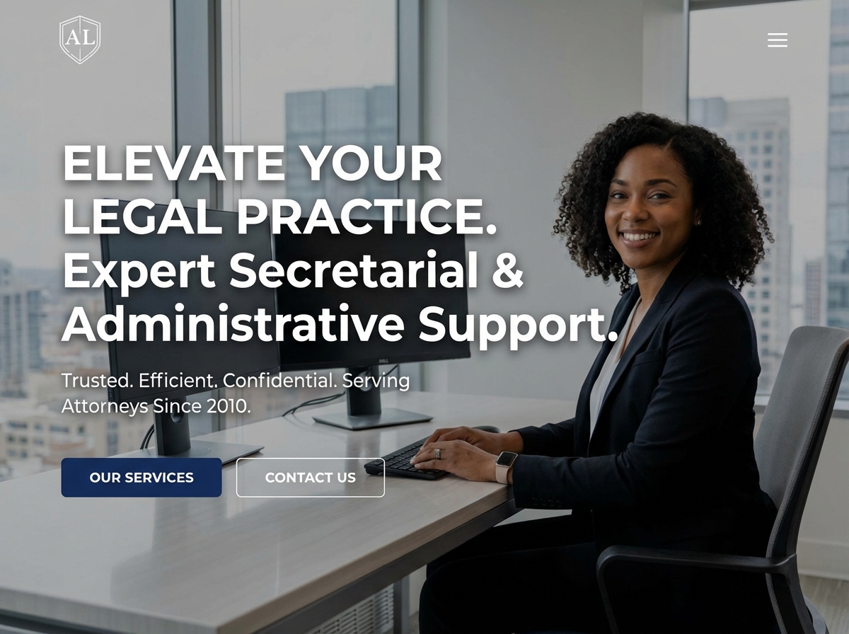 Build Your Professional Legal Secretary Website Today website preview