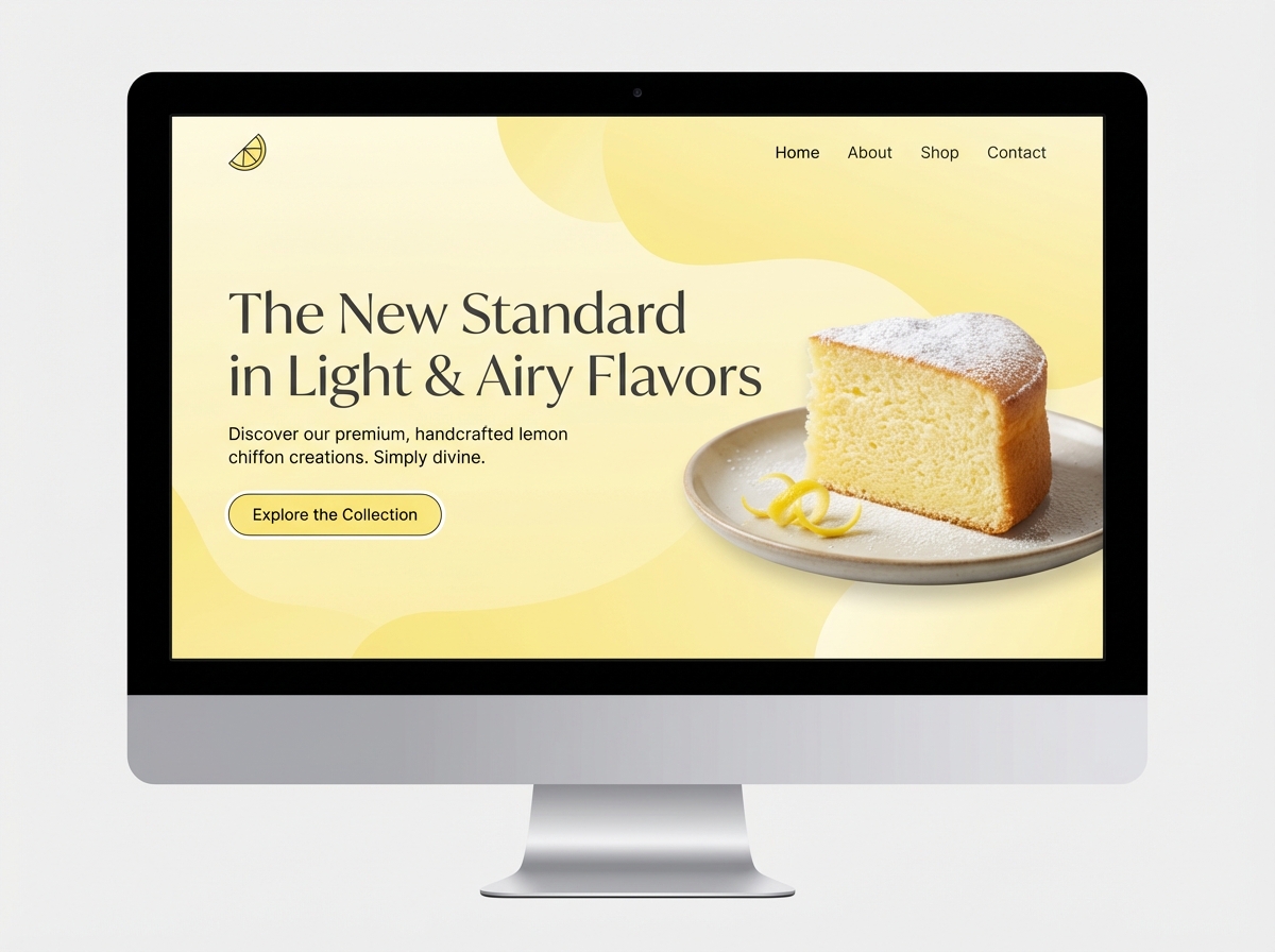 Showcase Your World with a Stunning Lemon Chiffon Website website preview