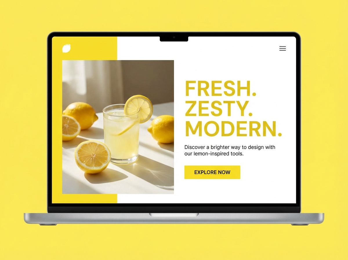 Unleash Your Creativity: A Splash of Lemon Color website preview